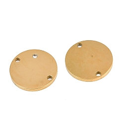 Золотой 316 соединители из хирургической нержавеющей стали с микропаве из кубического циркония, плоско-круглые, прозрачные, золотые, 15x2 мм, отверстие : 1 мм