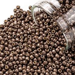 (PF556F) PermaFinish Mauve Metallic Matte Круглые бусины toho, японский бисер, (pf 556 f) перманентно-лиловый металлик матовый, 11/0, 2.2 мм, отверстие : 0.8 мм, Около 5555 шт / 50 г