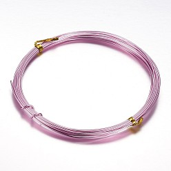 Pink Alambre artesanal de aluminio redondo, para hacer bisutería artesanal, rosa, 18 calibre, 1 mm, 10 m / rollo (32.8 pies / rollo)