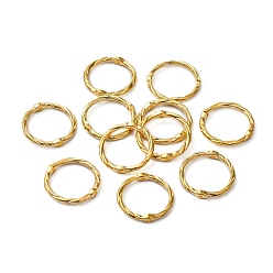 Golden Alloy Linking Rings, Circle Frames, Lead Free and Cadmium Free, Golden, 21x2mm, Hole: 1mm
