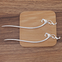 Серебро Выводы из сплава для волос, Настройки эмали, облако, серебряные, 152 мм