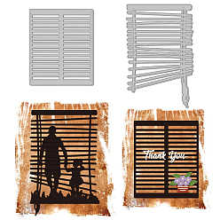 Window Pattern 2 шт 2 стили трафареты для штампов из углеродистой стали, для diy scrapbooking, Фотоальбом, декоративная бумага для тиснения, узор для штор, цвет нержавеющей стали, 85~115x71~75x0.8 мм