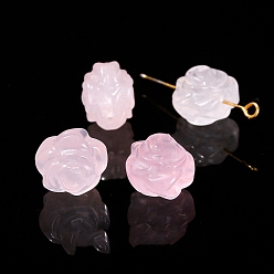 Цветок Природного розового кварца бусы, цветок, 14x10 мм