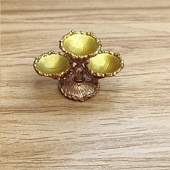 Светло-хаки Миниатюрные украшения из сплава фруктов, аксессуары для кукольного домика с микро-ландшафтом, притворяясь опорными украшениями, светлый хаки, 40x25 мм