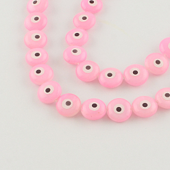 Pink Сглаз природная пресноводная ракушка, розовые, 10x4~5 мм, отверстие : 0.5 мм, около 40 шт / нитка, 15.7 дюйм