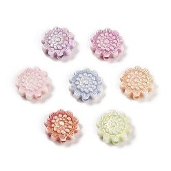 (52) Непрозрачная лаванда Пластиковые бусины, цветок, разноцветные, 10.5x4 мм, отверстие : 1.6 мм, 1250 шт / 500 г