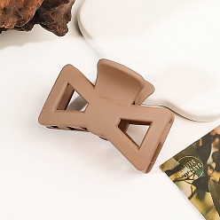 Сэнди Коричневый Матовые пластиковые заколки для волос с бантом, большие зажимы для густых и тонких волос, песчаный коричневый, 30x45 мм