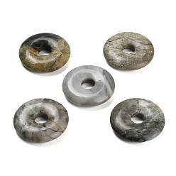 Пикассо Камень Подвески из натуральной пикассо яшмы, подвески в виде пончиков/пи-дисков, 30x6.5 мм, отверстие : 7.5 мм