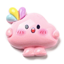 Cloud Мультяшные непрозрачные кабошоны из смолы, для изготовления ювелирных изделий, облако, 27x28x9 мм