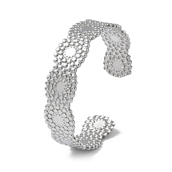 Нержавеющая Сталь Цвет 304 женские браслеты-манжеты из нержавеющей стали, звезда, цвет нержавеющей стали, внутренний диаметр: 2-1/4 дюйм (5.7 см)