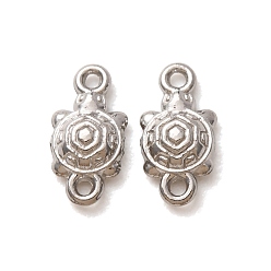 Stainless Steel Color 304 Stainless Steel Connector Charms, Turtle Links, Stainless Steel Color, 10.5x5.5x2.5mm, Hole: 1mm