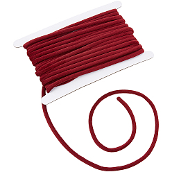 (123L) Белый крем непрозрачный блеск 10м бархатный шнур, с картой дисплея 1pc картона, огнеупорный кирпич, 6 мм, около 10.94 ярдов (10 м) / комплект