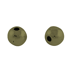 Antique Bronze Tibetan Style Alloy Round Spacer Beads, Cadmium Free & Nickel Free & Lead Free, Antique Bronze, 4mm, Hole: 1mm