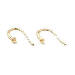 Настоящее золото 14K Стойки покрытие латунь серьги крючки, за половину пробурено бисера, долговечный, без кадмия и без свинца, реальный 14 k позолоченный, 16x2.8 мм, штифты : 0.7 мм, 20 датчик, штифт: 0.8 мм (для бусин с половиной отверстия)