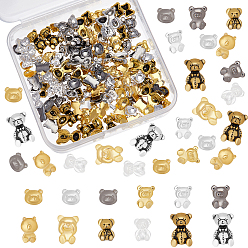 Couleur Mélangete 144 pcs 12 cabochons en alliage de style, pour nail art accessoires de décoration, ours, couleur mixte, 12 pcs / style