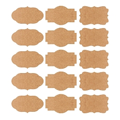 Сэнди Коричневый Самоклеющиеся этикетки, Кухонная кладовая, домашние стаканы, банки, бутылки и офисная этикетка, наклейка, песчаный коричневый, 190x170 мм, Этикетка: 50x30мм, 15шт / лист
