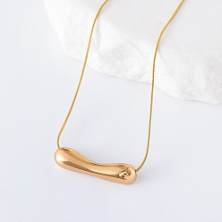 Золотой 3шт. европейские ожерелья из нержавеющей стали с подвеской в виде баклажана для женщин, золотые, 15.75 дюйм (40 см)