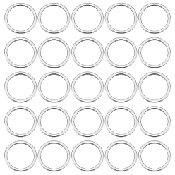 Нержавеющая Сталь Цвет 100шт 304 соединительное кольцо из нержавеющей стали, круглые кольца, цвет нержавеющей стали, 12x0.8~1 мм