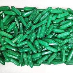 Малайский Нефрит Синтетические малайзийские нефритовые лечебные камни, камень в форме пули с двойными концами, для балансировки рейки, 32x8 мм