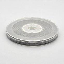 Темно-Серый Полиэстер бархат лента для упаковки подарка и украшения празднества, темно-серый, 1/4 дюйм (7 мм), о 70yards / рулон (64 м / рулон)