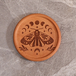 Insects Деревянные подсвечники, для деревенской свадьбы, день рождения, праздничное оформление, насекомые, 9x1 см
