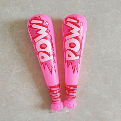 Ярко-Розовый Надувные бейсбольные биты из ПВХ, для праздничного оформления, ярко-розовый, 420 мм