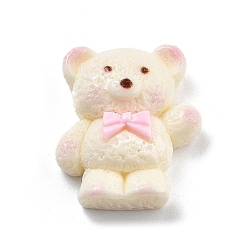 Медведь Мультфильм смолы кабошоны, имитация еды, медведь, 22.5x20.5x10 мм