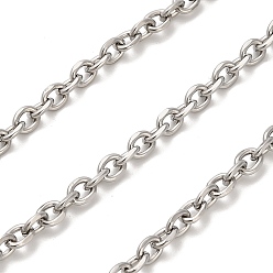 Нержавеющая Сталь Цвет 316 хирургические кабельные цепи из нержавеющей стали, несварные, с катушкой, цвет нержавеющей стали, 4.5x3.5x1 мм