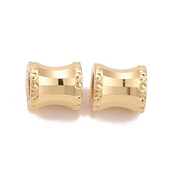 Plaqué 24K Or Véritable Placage en rack perles d'espacement en laiton écologiques, sans plomb et sans cadmium, plaqué longue durée, , colonne, réel 24 k plaqué or, 6.5x6mm, Trou: 3.5mm