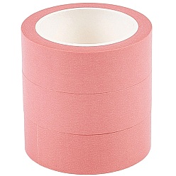 Светло-Коралловый 3 рулоны малярной ленты, клейкая лента текстурированная бумага, для покраски, упаковка и защита окон, свет коралловый, 15x0.1 мм, около 10 м / рулон