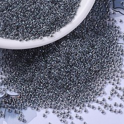 (RR3204) Magic Smoke Patina Lined Crystal MIYUKI Round Rocailles Beads, Japanese Seed Beads, 11/0, (RR3204) Magic Smoke Patina Lined Crystal, 2x1.3mm, Hole: 0.8mm, about 50000pcs/pound