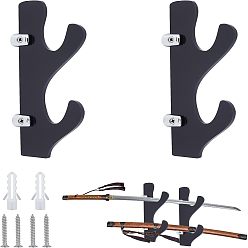 Black Acrylic Sword Katana Holder Stand, Bracket Sword Display, Black, 20x9x5cm