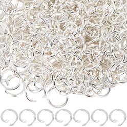Платина 360 шт. Железные открытые прыжковые кольца, кольцо, платина, 10x1.4 мм, внутренний диаметр: 7.4 мм
