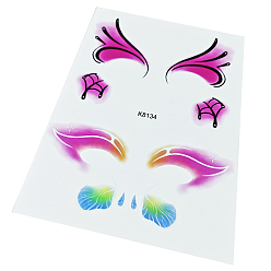 Farbig Körperkunst Tattoos, temporäre Tattoos Papier Aufkleber, Schmetterling, Farbig, 21x15 cm