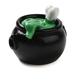 Другие Хэллоуин украшения, фигурки из смолы статуэтки для украшения домашнего рабочего стола, котел ведьмы чайник, 24.5x29.5x25.5 мм