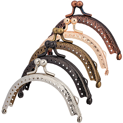 (52) Непрозрачная лаванда 5шт 5 цвета железная рамка для ручки кошелька, для пошива сумок портной, разноцветные, 62x85x11 мм, отверстие : 1.5 мм, 1 шт / цвет