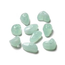 Средний Аквамарин Прозрачные акриловые бусины, самородки, средний аквамарин, 6~8.5x4.5~6x4~4.5 мм, отверстие : 1.6 мм, Около 4165 шт / 500 г