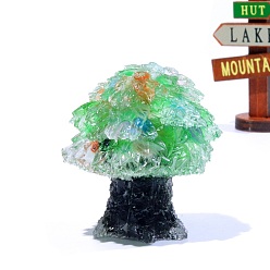 Кошачий Глаз Натуральные украшения для витрин с кошачьим глазом, украшение для домашнего офиса из смолы, дерево, 42x50 мм