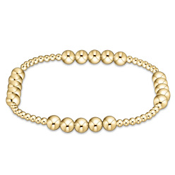 Doré  Bracelets extensibles ronds en laiton de style bohème, or, 6.89 pouce (17.5 cm)