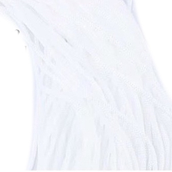 Weiß Polyester-Hohlgarn zum Häkeln, Eisleinen-Seidenhandstrickgarn mit leichtem Körper, Sommersonnenhutgarn für DIY coole Hutschuhe, Taschenkissen, weiß, 3 mm, ca. 218.72 Yards (200 m)/Knüll