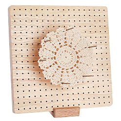 Old Lace Wooden Crochet Blocking Board, Knitting Positioning Plate, with Steel Needles & Pegs, Old Lace