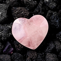 Сердце Фигурки из натурального розового кварца, для домашнего украшения рабочего стола, сердце, 50 мм