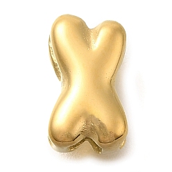 Letter X Ионное покрытие (ip) 304 подвески из нержавеющей стали, реальный 14 k позолоченный, Письмо X, 9x5.5x4.5 мм, отверстия : 2.5x1.5 mm и 3x1.5 мм