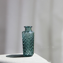 чирок Мини-стеклянные украшения для ваз для цветов, аксессуары для кукольного домика с микро-ландшафтом, притворяясь опорными украшениями, зелено-синие, 14x33 мм