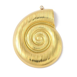 Золотой 304 из нержавеющей стали большие кулоны, очарование раковины, золотые, 52.5x39x4.5 мм, отверстие : 2 мм
