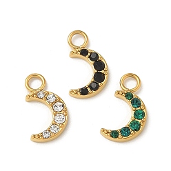 (52) Непрозрачная лаванда Ионное покрытие (ip) 304 нержавеющая сталь с подвесками из стразов, реальный 14 k позолоченный, лунное очарование, разноцветные, 13.5x7.5x2 мм, отверстие : 2.5 мм