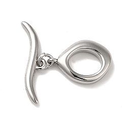 Платина Латуни Переключить застежками, без кадмия, без никеля и без свинца, форма волны, для изготовления ювелирных изделий, платина, o застежки: 13.5x10x2.5мм, отверстие : 0.9 мм, застежки: 5x19x2мм, отверстие : 1 мм