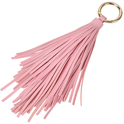 Pink Брелок с подвесками-кисточками из искусственной кожи, золотые, розовые, 210 мм