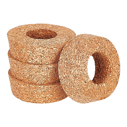 BurlyWood 4Pcs Cork Bottle Stoppers, Bottle Tampions, BurlyWood, 64~64.5x19~20mm, Hole: 29~30mm