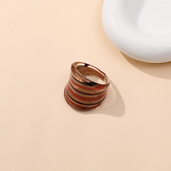 (123L) Белый крем непрозрачный блеск Стеклянные кольца для пальцев в стиле дуньхуан, огнеупорный кирпич, внутренний диаметр: 18 мм